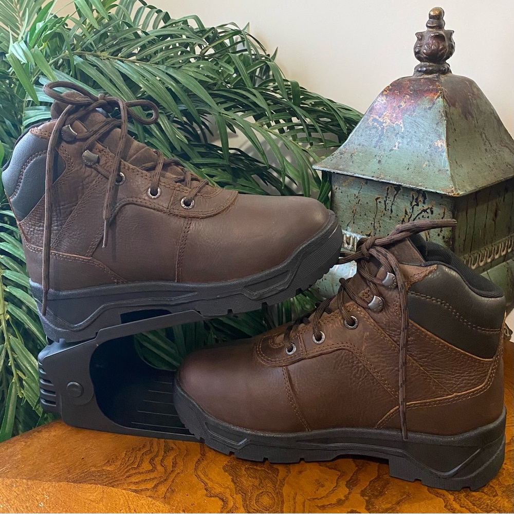Hytest Safety Women’s Brown Leather Work Boots